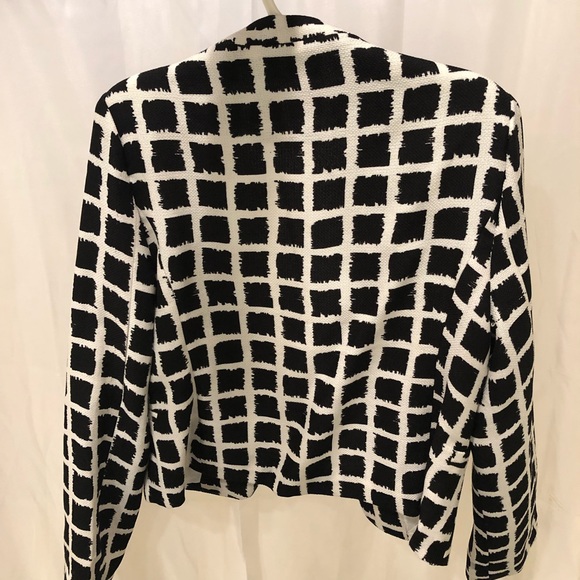 Woven grid pattern blazer size L - Picture 2 of 2